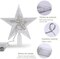 6" Small Christmas Star Tree Topper Star with LED - Battery Operated (Warm White)